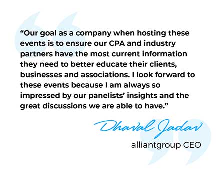 alliantgroup CEO Dhaval Jadav's Quote